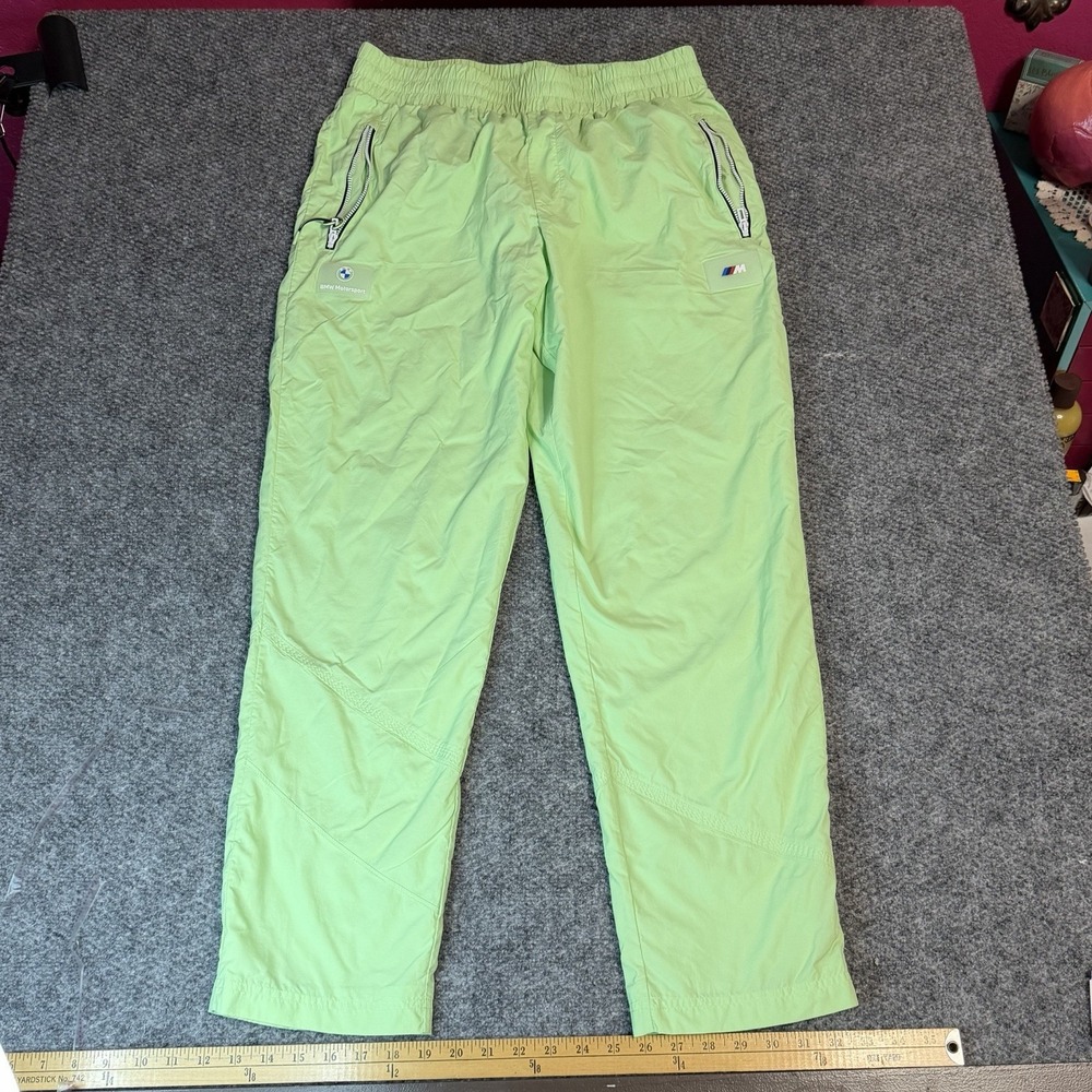 Puma BMW M Motorsport Men's Green Wind Pants Size Large